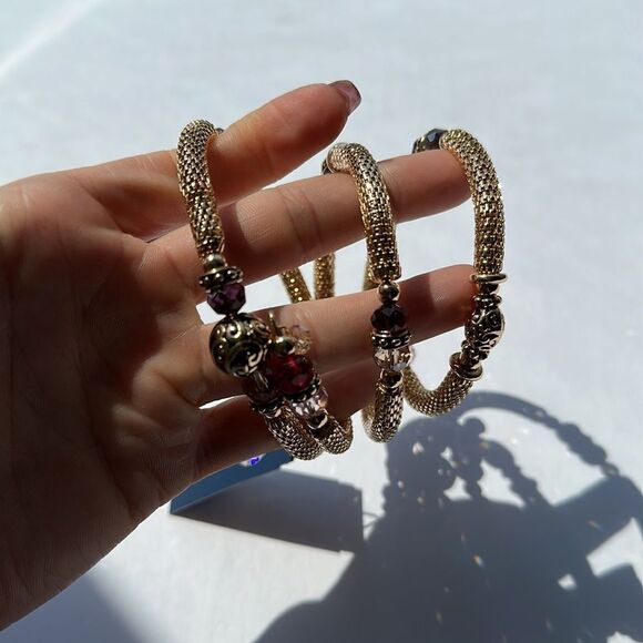 Gold Wrap Around Bracelet - Picture 5 of 8